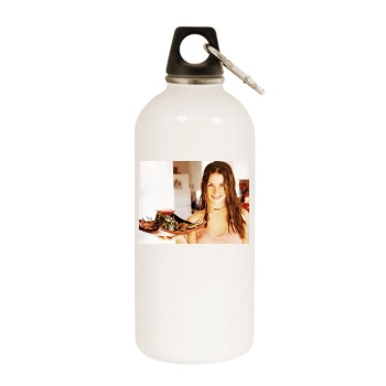 Evangeline Lilly White Water Bottle With Carabiner