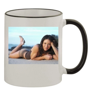 Evangeline Lilly 11oz Colored Rim & Handle Mug