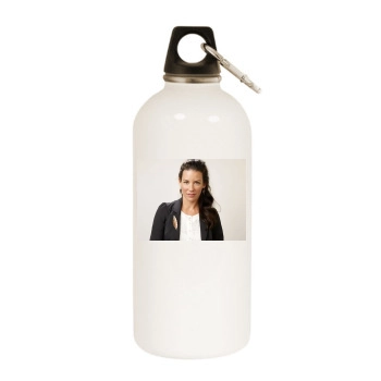 Evangeline Lilly White Water Bottle With Carabiner