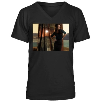 Evangeline Lilly Men's V-Neck T-Shirt