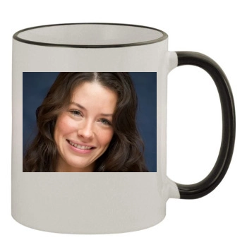 Evangeline Lilly 11oz Colored Rim & Handle Mug