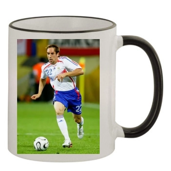 France National football team 11oz Colored Rim & Handle Mug