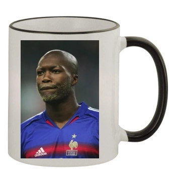 France National football team 11oz Colored Rim & Handle Mug