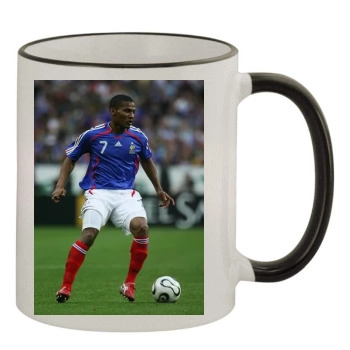 France National football team 11oz Colored Rim & Handle Mug