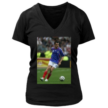 France National football team Women's Deep V-Neck TShirt