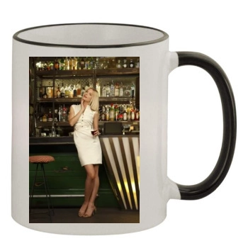 Jaime King 11oz Colored Rim & Handle Mug