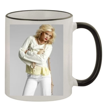 Jaime King 11oz Colored Rim & Handle Mug