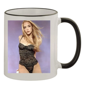 Jaime King 11oz Colored Rim & Handle Mug