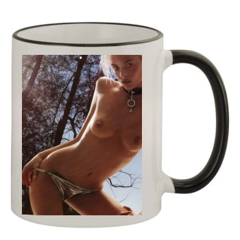 Jaime King 11oz Colored Rim & Handle Mug