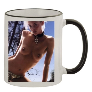 Jaime King 11oz Colored Rim & Handle Mug