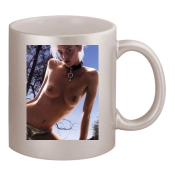 Jaime King 11oz Metallic Silver Mug