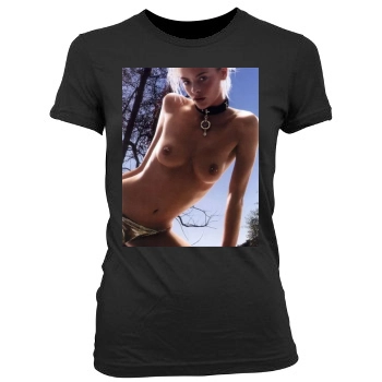 Jaime King Women's Junior Cut Crewneck T-Shirt