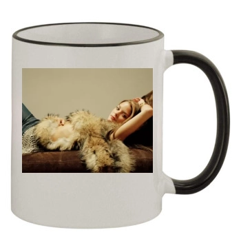 Jaime King 11oz Colored Rim & Handle Mug