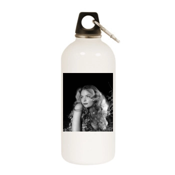 Jaime King White Water Bottle With Carabiner