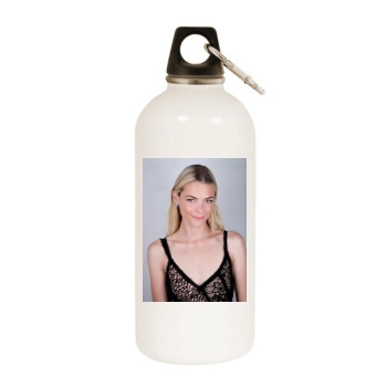 Jaime King White Water Bottle With Carabiner