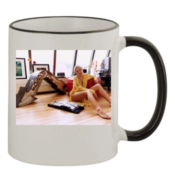 Jaime King 11oz Colored Rim & Handle Mug