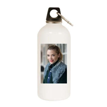 Jaime King White Water Bottle With Carabiner