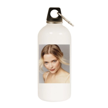 Jaime King White Water Bottle With Carabiner