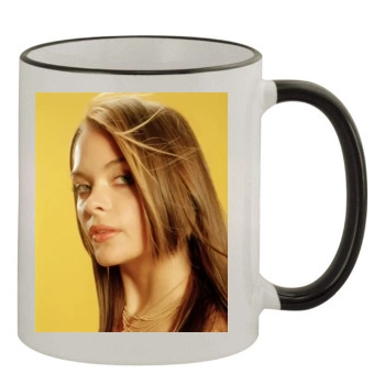 Jaime King 11oz Colored Rim & Handle Mug