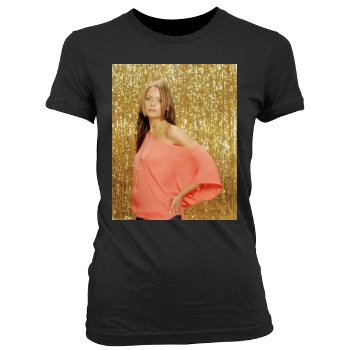 Jaime King Women's Junior Cut Crewneck T-Shirt