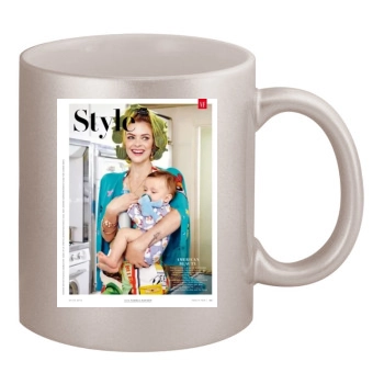 Jaime King 11oz Metallic Silver Mug