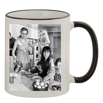 Jaime King 11oz Colored Rim & Handle Mug