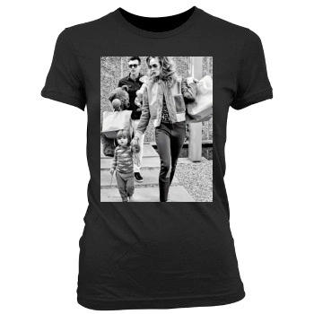 Jaime King Women's Junior Cut Crewneck T-Shirt