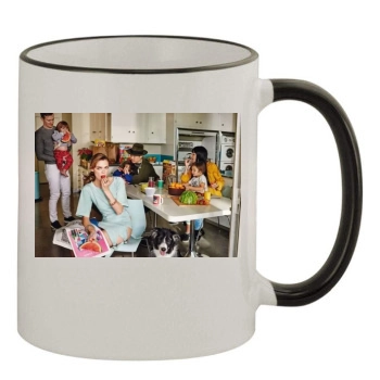 Jaime King 11oz Colored Rim & Handle Mug