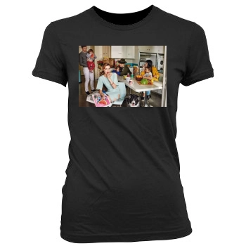 Jaime King Women's Junior Cut Crewneck T-Shirt