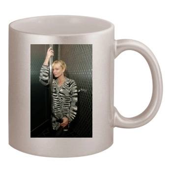 Jaime Pressly 11oz Metallic Silver Mug