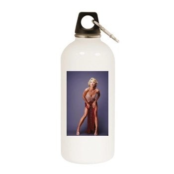 Jaime Pressly White Water Bottle With Carabiner