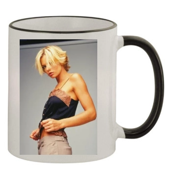 Jaime Pressly 11oz Colored Rim & Handle Mug