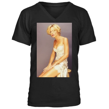 Jaime Pressly Men's V-Neck T-Shirt