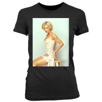 Jaime Pressly Women's Junior Cut Crewneck T-Shirt