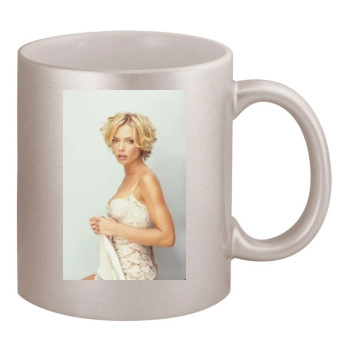 Jaime Pressly 11oz Metallic Silver Mug