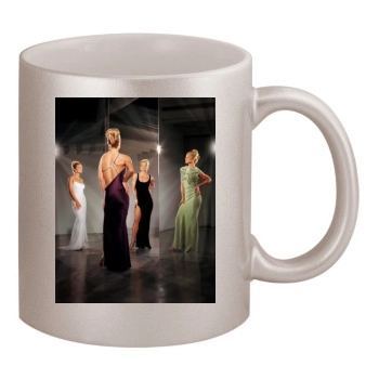 Jaime Pressly 11oz Metallic Silver Mug