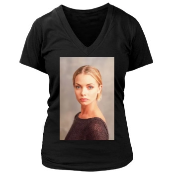 Jaime Pressly Women's Deep V-Neck TShirt