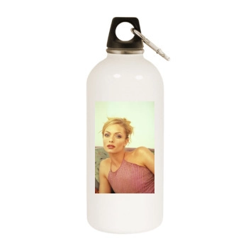 Jaime Pressly White Water Bottle With Carabiner