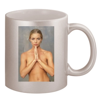 Jaime Pressly 11oz Metallic Silver Mug