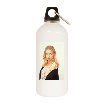 Jaime Pressly White Water Bottle With Carabiner