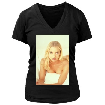 Jaime Pressly Women's Deep V-Neck TShirt