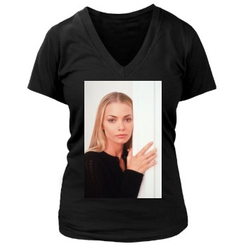 Jaime Pressly Women's Deep V-Neck TShirt