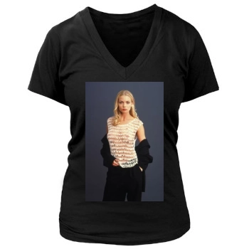 Jaime Pressly Women's Deep V-Neck TShirt