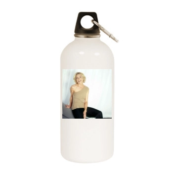 Jaime Pressly White Water Bottle With Carabiner