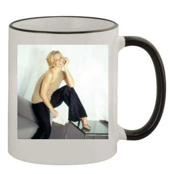 Jaime Pressly 11oz Colored Rim & Handle Mug