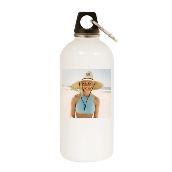 Jaime Pressly White Water Bottle With Carabiner