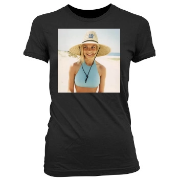 Jaime Pressly Women's Junior Cut Crewneck T-Shirt