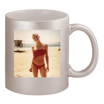 Jaime Pressly 11oz Metallic Silver Mug