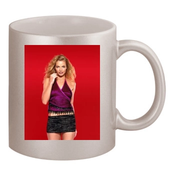 Jaime Pressly 11oz Metallic Silver Mug