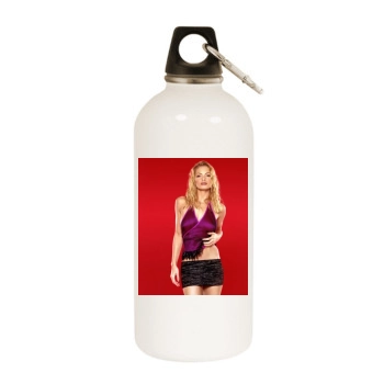 Jaime Pressly White Water Bottle With Carabiner